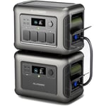 Allpowers - Centrale électrique portable R1500 avec batterie supplémentaire B1000, batteries LiFePO4 de 1152 Wh à 2304 Wh, générateur solaire de