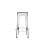 Kartell - Charles Ghost Stool 4898, Crystal, H: 65 - Barstolar & barpallar - Philippe Starck - Transparent - Plast