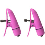 CalExotics Brystklemmer med Vibrator - Rosa