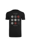 MERCHCODE Twenty One Pilots T-Shirt pour garçon Motif Cercles, noir, S