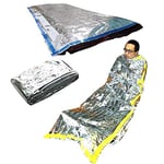 Wanz Outdoor Emergency Sleeping Bag Waterproof Rescue Thermal First Aid Blanket Camping Foil Rescue Blanket Camping Survival Gear