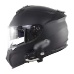 Casque intégral Moto Crash Casque Bluetooth modulaire Systèmes de Communication d'interphone intégrés Visière WiFi/Enregistreur vidéo Casques de Moto modulaires rabattables pour 8 Coureurs-A||L