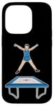 Coque pour iPhone 14 Pro Trampoline Enfant Athlète Trampoline