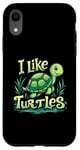 iPhone XR I Like Turtles Cartoon Turtle Case