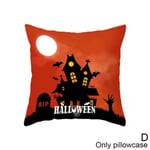 45x45cm Halloween Cushion Cover Geometric Throw Pillowcase Sofa D