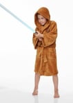 Star Wars Official Jedi Costume Bathrobe Kid's Dressing Gown Towelling Bath Robe