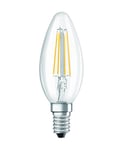 BELLALUX Lampe à LED, culot E14, Blanc froid (4000K), Filament clair, Forme de bougie, Remplacement d'une ampoule classique de 40W, 1-pack