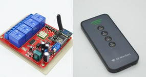Interrupteur WIFI sans fil, 110/220V, 4ch, pour smartphone, contrôle à distance RF, appareil électroménager, automatisation, Center Intelligent Nipseyteko