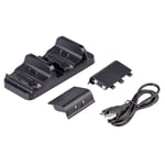 Dual Dock Chargeur Station Pour Manette Xbox One / Slim Joy-Stick + 2 Batteries