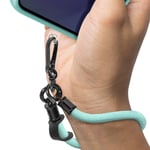 Avizar Dragonne pour Smartphone Nylon Souple Turquoise