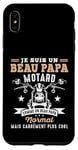 Coque pour iPhone XS Max Motard Beau Papa Moto Humour idée Cadeau Motorcycle Retraite