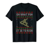 Oh What Fun It Is To Ride Snowboard Ugly Christmas T-Shirt