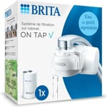 Systeme de filtration sur robinet - BRITA - ON TAP V - 600 L d'eau filtrée / 4 mois - 3 modes d'utilisations - 5 adaptateurs inclus