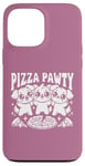 Coque pour iPhone 13 Pro Max Pizza Party Pizza Pawty Three Dogs Funny Pun amoureux des chiens