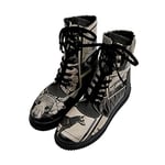 DOGO, Future Boots Bad Boy, Vegan, Chaussures femme, Bottes et bottines, Multicolore Chaussures imprimées, 37 EU