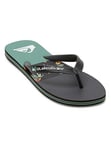 Quiksilver Men's Molokai Stripe Sandal, Black/Green, 6.5 UK