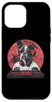 Coque pour iPhone 13 Pro Max Casque audio rétro amusant DJ Boston Terrier Dog Disco Tech