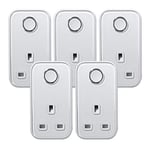 Hive Active Smart Plug with Signal Booster Feature, 5 Pack , White