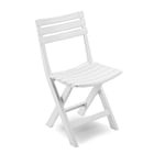 Dmora Chaise d'extérieur pliante, Made in Italy, 44 x 41 x 78 cm, couleur Blanc