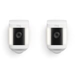 Ring Spotlight Cam Plus [Battery] (White) - 2-Pack