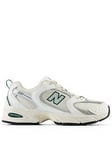 New Balance Womens 530 Trainers - White/green, White/Green, Size 7, Women