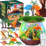 RONSTONE Dinosaure Jouets Cadeaux d'anniversaire Kit de Terrarium pour Garçons - DIY Créatif Dino Veilleuse pour Enfant de 4 5 6 7 8 Ans - Kits Éducatifs d'art et d'artisanat pour Enfants (10Pcs Dino)