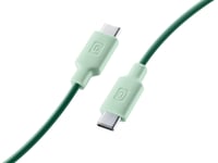 CellularLine ladekabel USB-C til USB-C 1m - Grønn