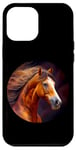 Coque pour iPhone 12 Pro Max Crinière gracieuse pour cheval de course Nature Force