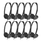 Classroom Headphones 10 Pack for Kids School, Earphones 3.5MM Audio Headset2390