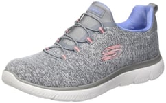 Skechers Femme Basket, Gris Bleu Gybl, 40 EU Large