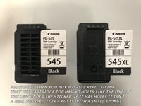 2x PG545XL Black & CL546XL Colour Ink Cartridges For Canon PIXMA TS3452 Printer