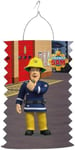 Fireman Sam, Lampion décoratif 2 motifs (pompier et hélicoptère) , Diamètre 28 cm