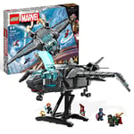 LEGO Marvel 76248 Le Quinjet des Avengers, Jouet de Vaisseau Spatial pour Noël, avec Minifigurines Thor, Iron Man, Black Widow, Loki et Captain America, Saga Infinity, Cadeau