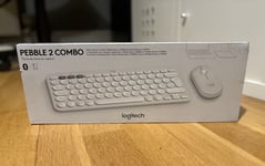 Logitech Pebble 2 Multi-device Combo K380S Keyboard & M350S Mouse - White