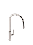 Franke Tessuto Pull-Out Nozzle Swivel J Spout Single Side Lever Kitchen Mixer Tap, Polished Nickel