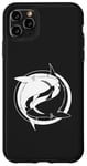 Coque pour iPhone 11 Pro Max Requin blanc Yin Yang