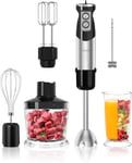 Danett 6 in 1 Hand Immersion Blender, 1000W 12 Speed Handheld Blender with...