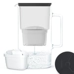 Wessper Carafe en verre avec 1 filtre à eau compatible avec Brita Maxtra Eau ...