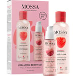 Mossa Ansikte Ansiktsvård Juicy CleanJuicy Berry Duo Set Juicy Jelly Hyaluron Face Moisturiser 100 ml + Juicy Clean Micellar Water 200 ml 300 ml (1.143,00 kr / 1 l)