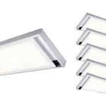 Silamp - Kit Saillie alu pour Panneau led 120x30 Slim (Pack de 6)