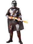 Mandalorian Deluxe Mens Costume Star Wars Adults Licensed Fancy Dress Outfit