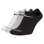 Nike Chaussettes Unisexe Everyday Plus Dri-Fit (3 Paires) - 911 ( Gris/Noir / WH