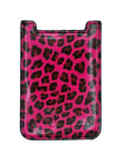 FRENCH CONNECTION FCUK FLURO PINK LEOPARD ANIMAL PRINT UNIVERSAL PHONE CASE -NEW