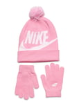 Nike Nike Pom Beanie And Gloves Set Rosa