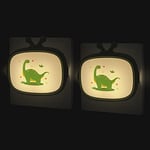 Annmore Veilleuse Enfant Dinosaure sur Prise Lampe Chevet Chambre Bébé Garçons List de Naissance Lumière Murale Maternité Cadeau Nouveau-né Fille