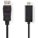 Kabel NEDIS DP ha - HDMI ha 1m svart