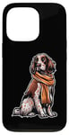 iPhone 13 Pro English Setter Dog Scarf Pumpkin Autumn Happy Thanksgiving Case