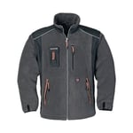 Terratrend - Veste polaire taille l gris foncé/noir/orange 100 % pes