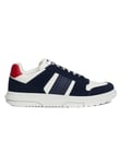 Tommy Jeans Baskets Homme Brooklyn en Daim, Bleu (Dark Night Navy), 46