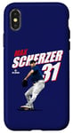 Coque pour iPhone X/XS Max Scherzer | Joueurs de baseball du Texas | MLBMSR3001